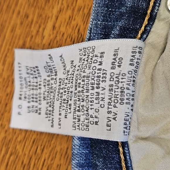 Levi's 512 perfectly slimming boot cut jeans w/ studded pockets vintage - Picture 8 of 12